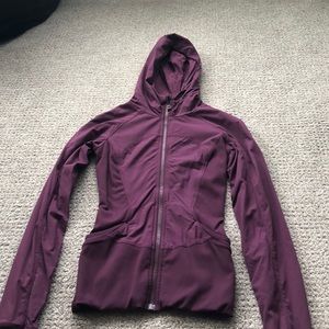 LuLu Lemon purple zip up jacket